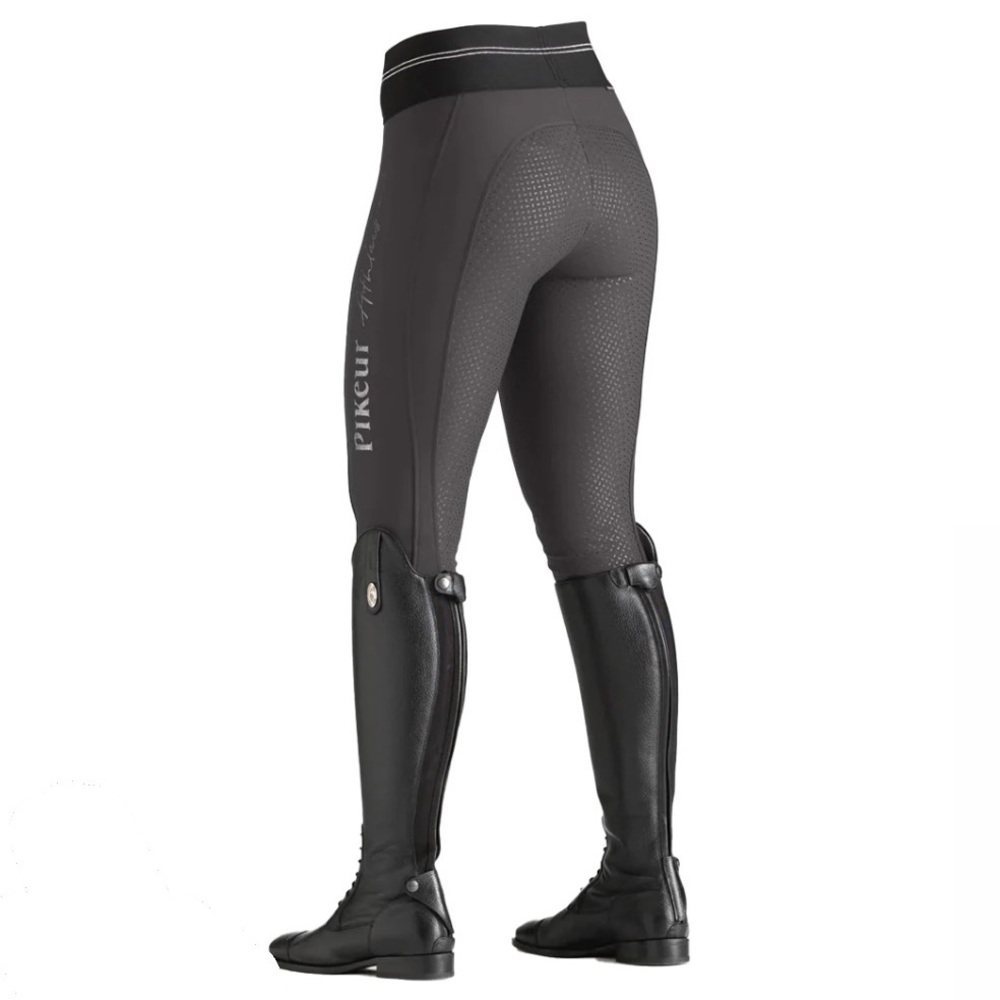 NEW Pikeur Gia Athleisure Riding Tights Breeches Fullseat Grey- Size 28
